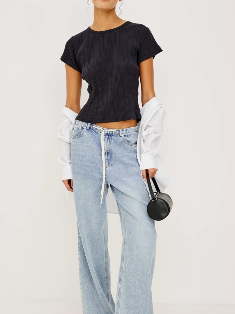 Rails Normandie Pant Sunkissed Blue Wide Leg Women’s Drawstring Jeans